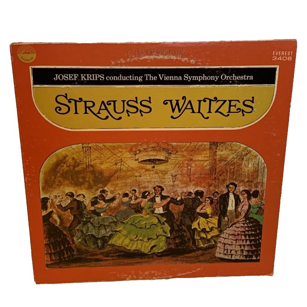 Josef Krips Strauss Waltzes (Vinyl, 1976) Everest SDBR 3406 VG+ LP Record Album